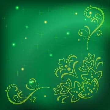 Abstract floral background Illustrazione stock