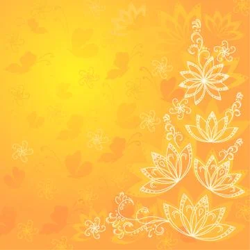 Abstract floral background Stock Illustration