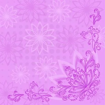 Abstract floral background Stock Illustration