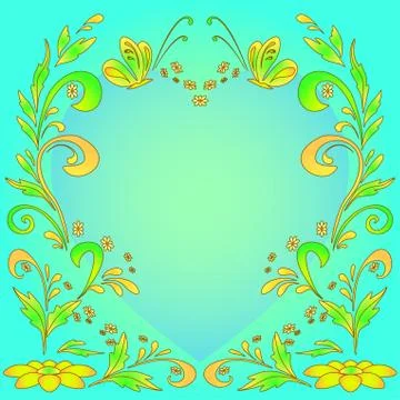 Abstract floral background Stock Illustration