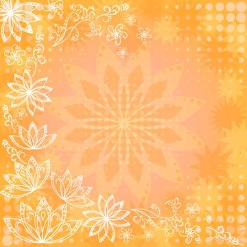Abstract floral background Stock Illustration