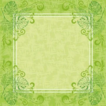 Abstract floral background Stock Illustration