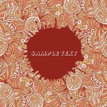 Abstract floral background Illustrazione stock