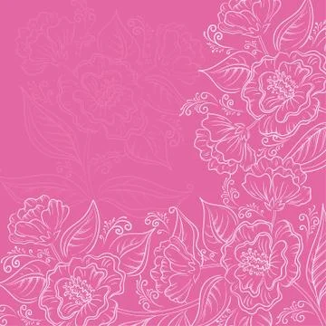 Abstract floral background Stock Illustration