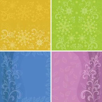 Abstract floral background Stock Illustration