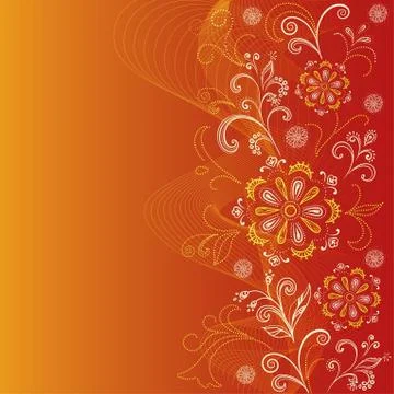 Abstract floral background Stock Illustration