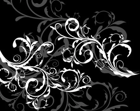 Abstract floral background Stock Illustration