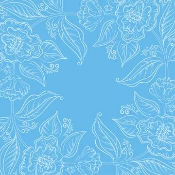 Abstract floral background Illustrazione stock