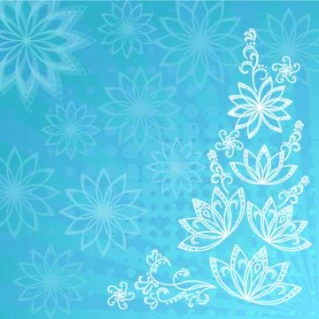 Abstract floral background Stock Illustration