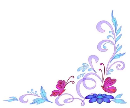 Abstract floral background Stock Illustration