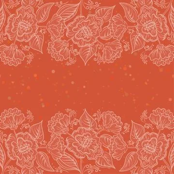 Abstract floral background Stock Illustration