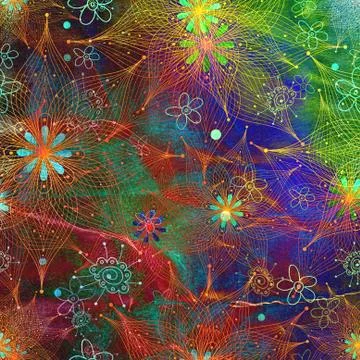 Abstract floral background Stock Illustration