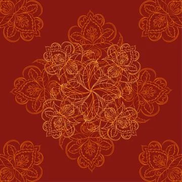 Abstract floral background Stock Illustration