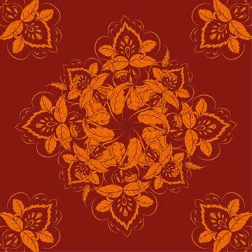 Abstract floral background Stock Illustration