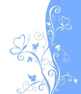 Abstract floral background. Stock Illustration