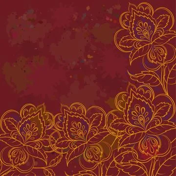 Abstract floral background Stock Illustration