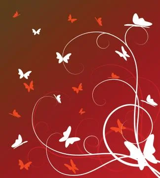 Abstract floral background Stock Illustration