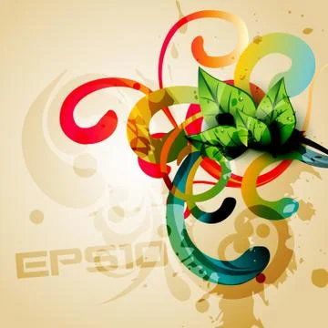 Abstract floral background Stock Illustration