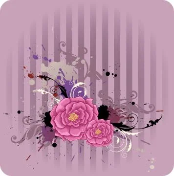 Abstract  floral  background Illustrazione stock