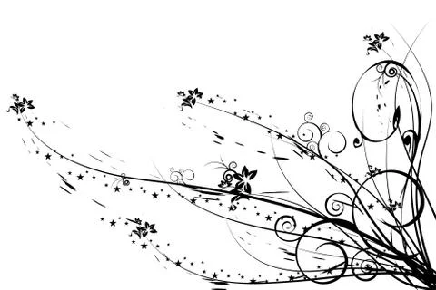 Abstract floral background Illustrazione stock
