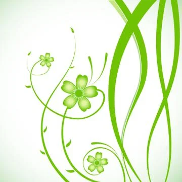 Abstract floral background Stock Illustration