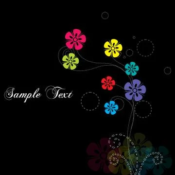 Abstract floral background Stock Illustration