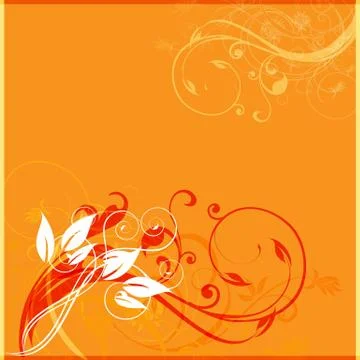 Abstract floral background Stock Illustration