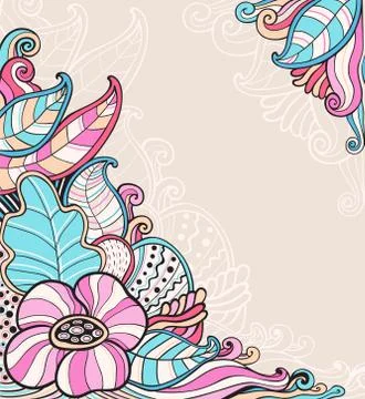 Abstract floral  background Stock Illustration