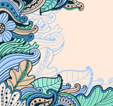Abstract floral  background Stock Illustration