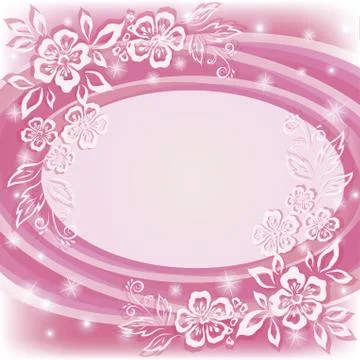 Abstract floral background Illustrazione stock