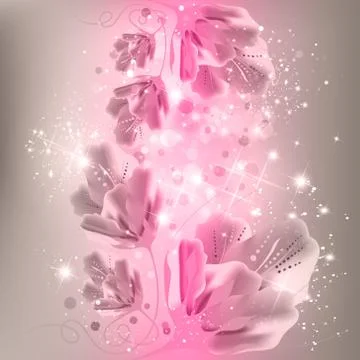 Abstract floral background Stock Illustration