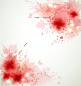 Abstract floral background Stock Illustration