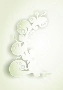 Abstract floral background. Illustrazione stock