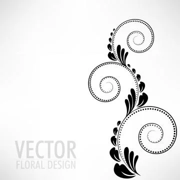 Abstract Floral Background. Illustrazione stock