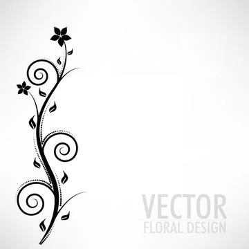 Abstract Floral Background. Illustrazione stock