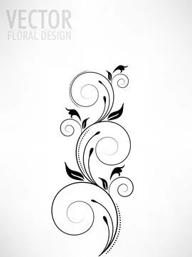 Abstract Floral Background. Illustrazione stock