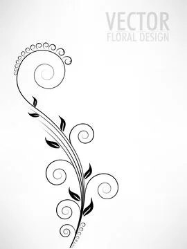 Abstract Floral Background. Illustrazione stock