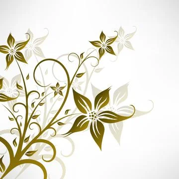 Abstract Floral Background. Illustrazione stock
