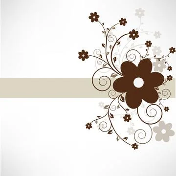 Abstract Floral Background. Illustrazione stock