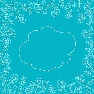 Abstract floral background. Vector flower card for design Illustrazione stock