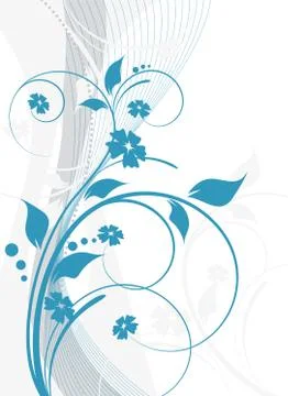 Abstract floral design Stockillustratie