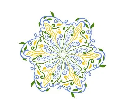 Abstract floral design Stock Illustration