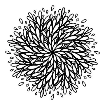 Abstract floral elements. Vector illustration hand drawn. Element for design. Stock Illustration