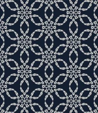 Abstract floral geometric texture. Stock Illustration