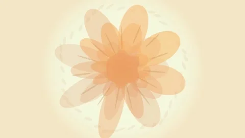 Abstract floral graphic illustration for spring season design background Stock Footage 344516337