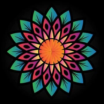 Abstract floral ornament pattern vector design. Create from ethnic element .. Stock Illustration