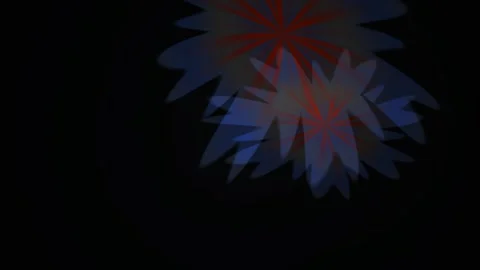 Abstract floral pattern animation with rotating colorful flower petals on b.. Stock Footage 334453085