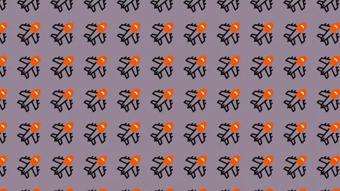 Abstract Floral Pattern Animation - Seamless Looping Background Design. Stock Footage 325400120