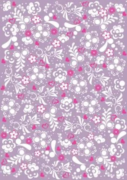 Abstract floral pattern background Stock Illustration