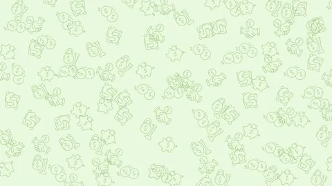Abstract Floral Pattern Background in Light Green Tones. Stock Footage 322978916